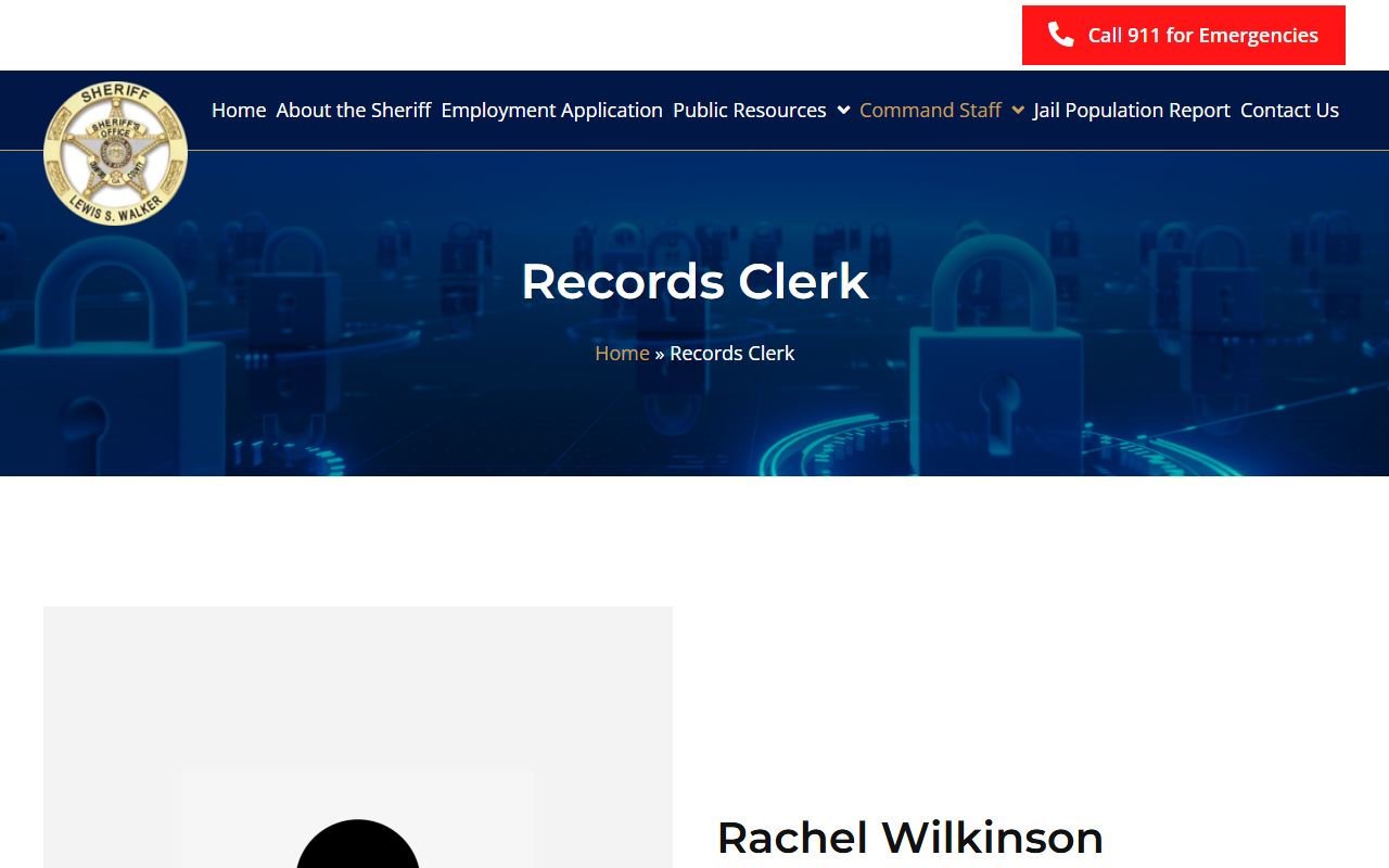Crawford County inmate records records clerk page